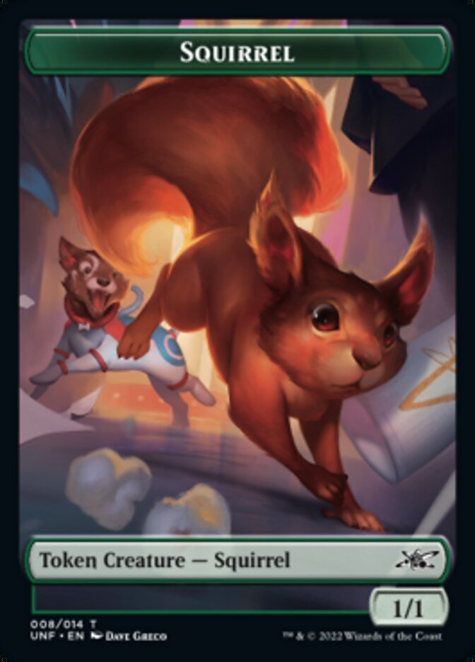 Squirrel Token [Unfinity Tokens] | Jomio and Rueliete's Cards and Comics