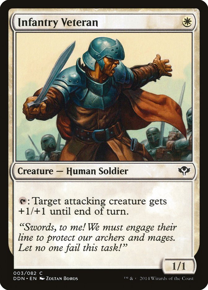 Infantry Veteran [Duel Decks: Speed vs. Cunning] | Jomio and Rueliete's Cards and Comics