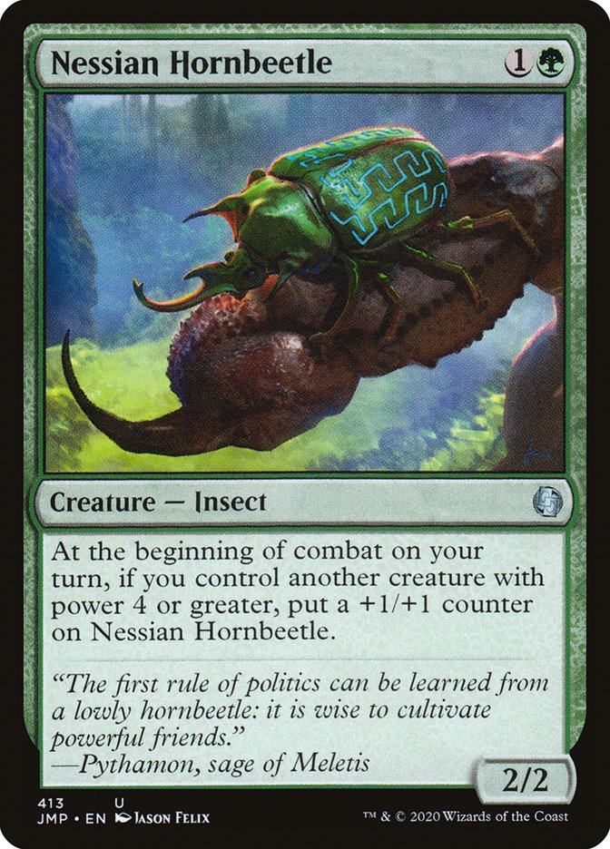 Nessian Hornbeetle [Jumpstart] | Jomio and Rueliete's Cards and Comics