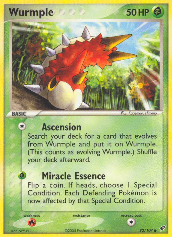 Wurmple (82/107) [EX: Deoxys] | Jomio and Rueliete's Cards and Comics