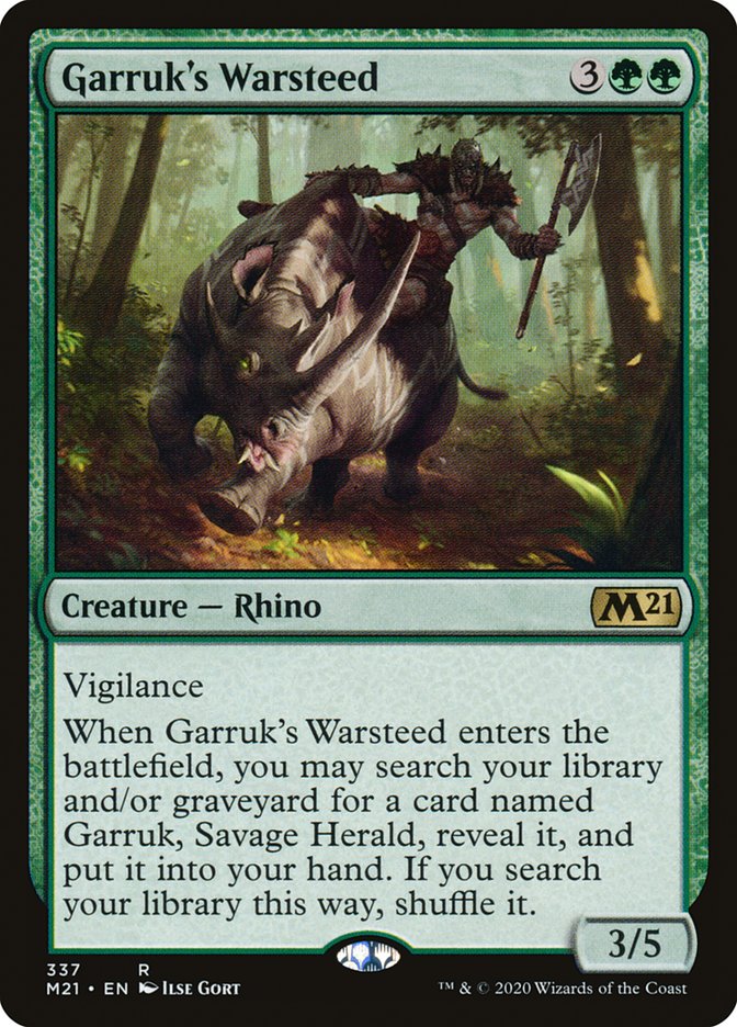 Garruk's Warsteed [Core Set 2021] | Jomio and Rueliete's Cards and Comics