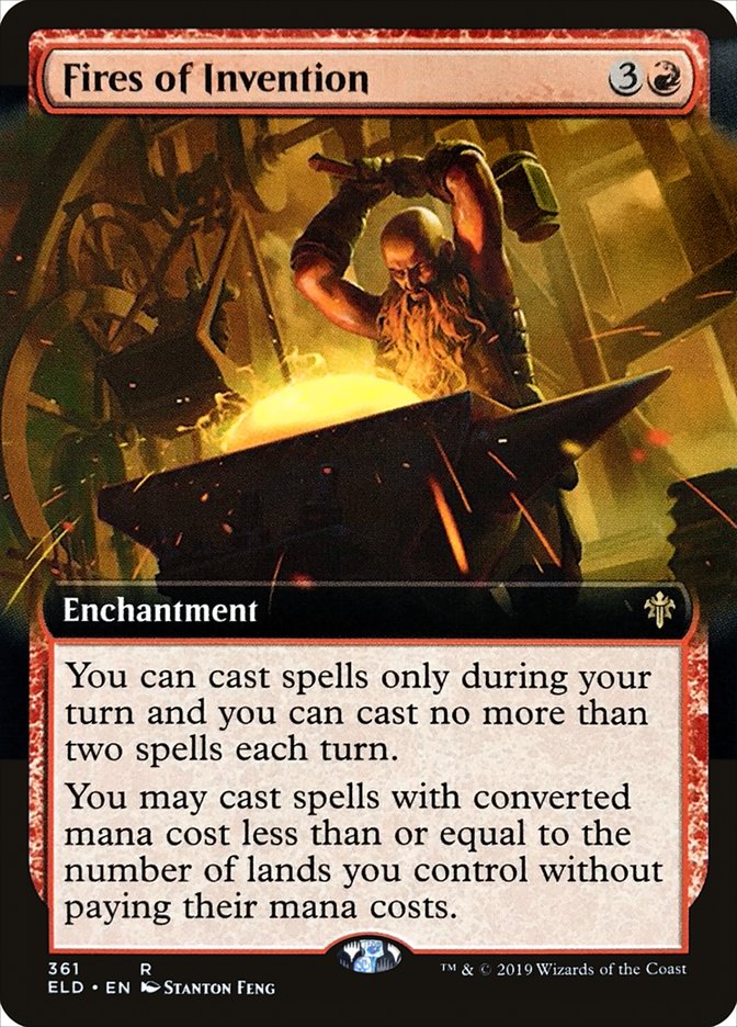 Fires of Invention (Extended Art) [Throne of Eldraine] | Jomio and Rueliete's Cards and Comics