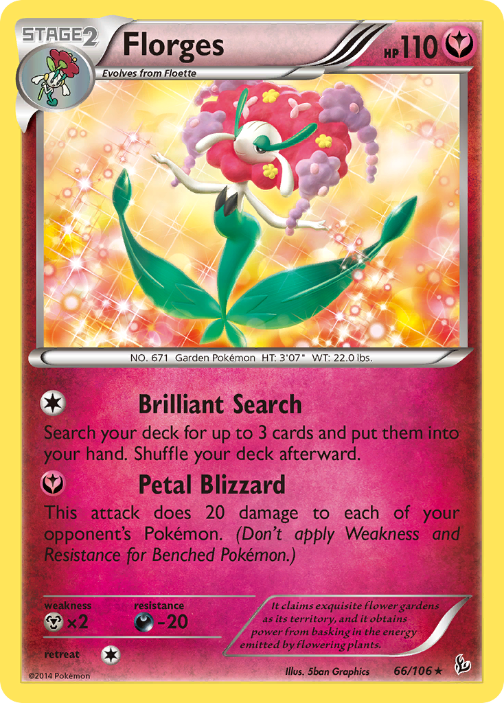 Florges (66/106) [XY: Flashfire] | Jomio and Rueliete's Cards and Comics