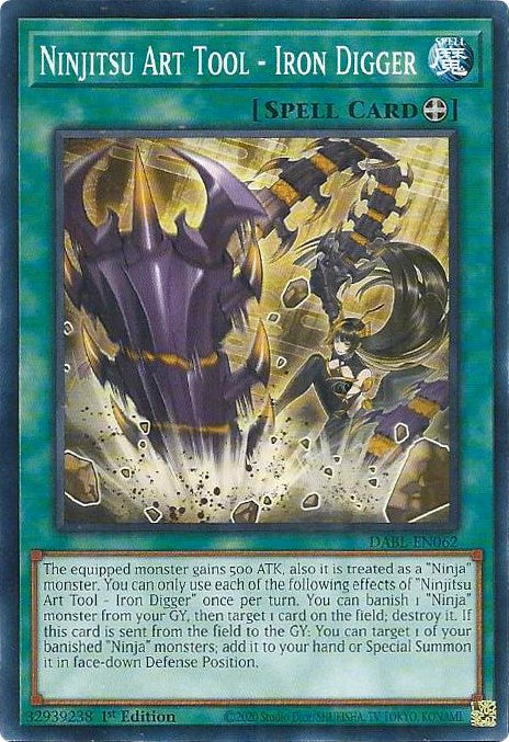 Ninjitsu Art Tool - Iron Digger [DABL-EN062] Common | Jomio and Rueliete's Cards and Comics