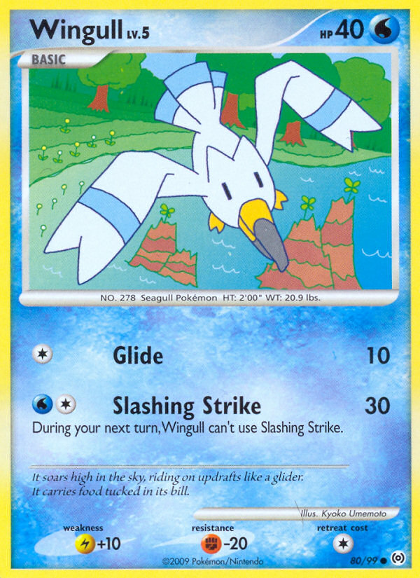 Wingull (80/99) [Platinum: Arceus] | Jomio and Rueliete's Cards and Comics