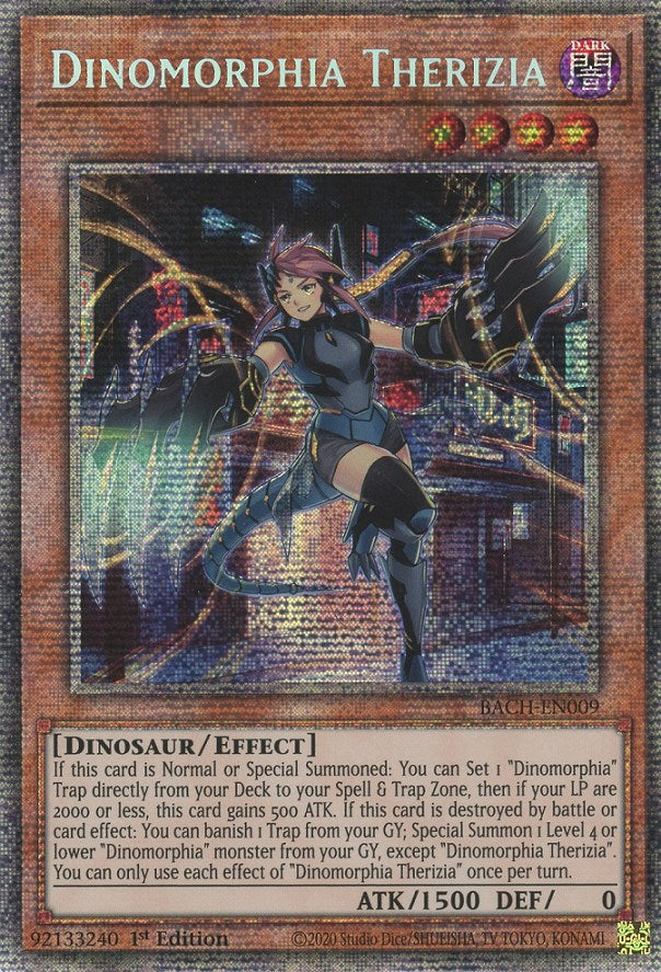Dinomorphia Therizia [BACH-EN009] Starlight Rare | Jomio and Rueliete's Cards and Comics