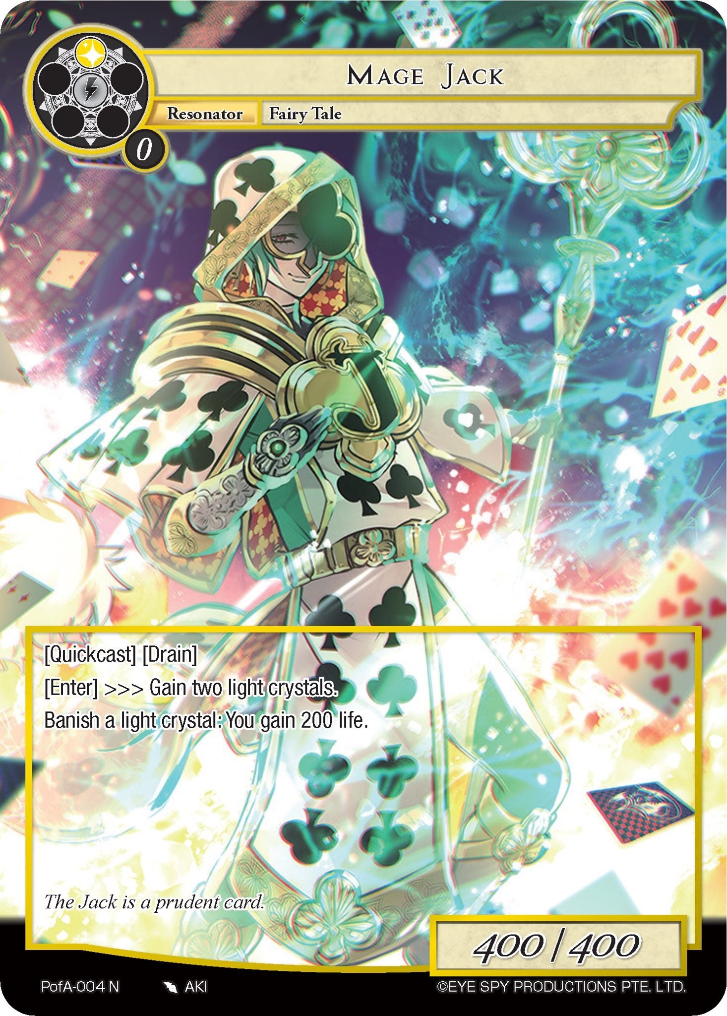 Mage Jack (Full Art) (PofA-004) [Alice Origin IV: Prologue of Attoractia] | Jomio and Rueliete's Cards and Comics