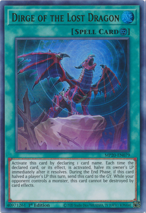 Dirge of the Lost Dragon [MP20-EN079] Ultra Rare | Jomio and Rueliete's Cards and Comics