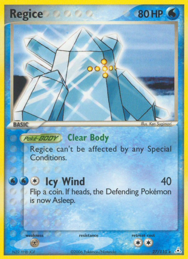 Regice (27/110) [EX: Holon Phantoms] | Jomio and Rueliete's Cards and Comics