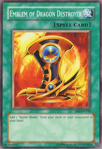 Emblem of Dragon Destroyer [DR1-EN145] Common | Jomio and Rueliete's Cards and Comics