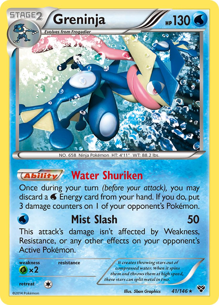 Greninja (41/146) (Cosmos Holo) (Blister Exclusive) [XY: Base Set] | Jomio and Rueliete's Cards and Comics