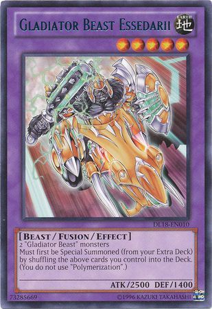 Gladiator Beast Essedarii (Blue) [DL18-EN010] Rare | Jomio and Rueliete's Cards and Comics