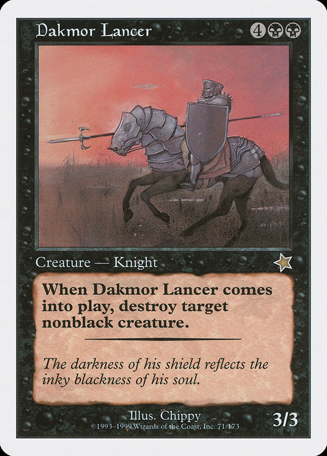 Dakmor Lancer [Starter 1999] | Jomio and Rueliete's Cards and Comics