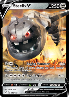 Steelix V (115/185) [Sword & Shield: Vivid Voltage] | Jomio and Rueliete's Cards and Comics