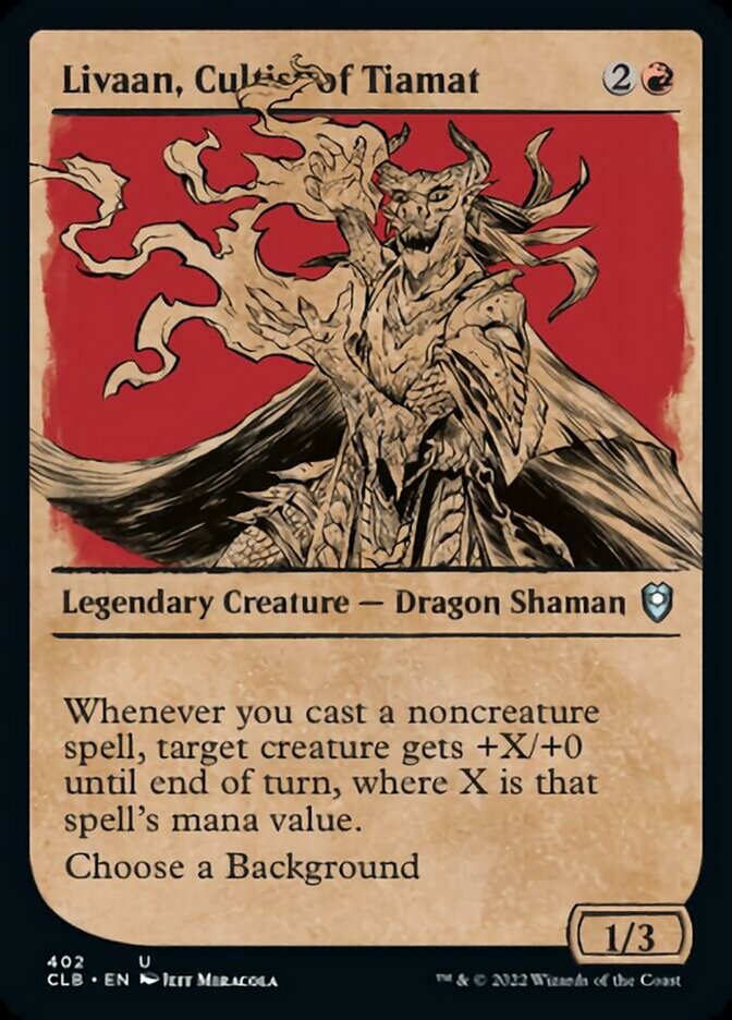 Livaan, Cultist of Tiamat (Showcase) [Commander Legends: Battle for Baldur's Gate] | Jomio and Rueliete's Cards and Comics