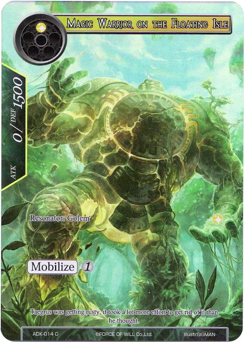 Magic Warrior on the Floating Isle (Full Art) (ADK-014) [Advent of the Demon King] | Jomio and Rueliete's Cards and Comics
