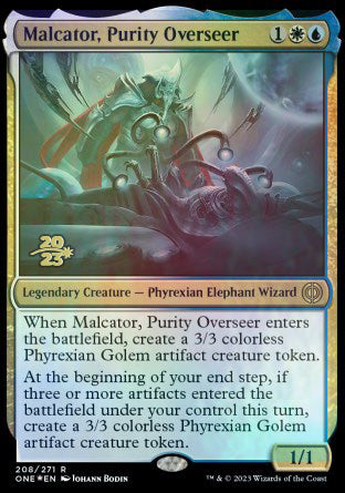 Malcator, Purity Overseer [Phyrexia: All Will Be One Prerelease Promos] | Jomio and Rueliete's Cards and Comics