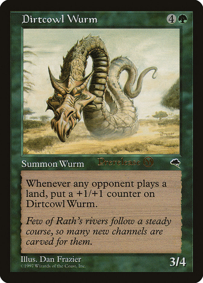 Dirtcowl Wurm [Tempest Promos] | Jomio and Rueliete's Cards and Comics
