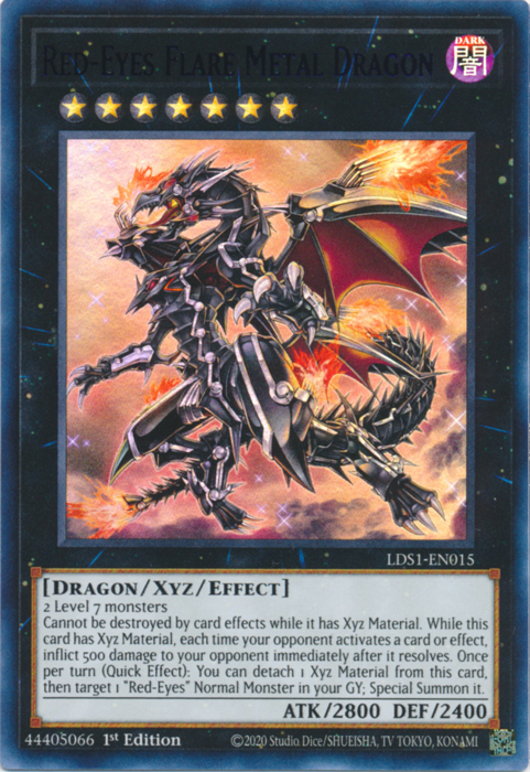 Red-Eyes Flare Metal Dragon (Purple) [LDS1-EN015] Ultra Rare | Jomio and Rueliete's Cards and Comics