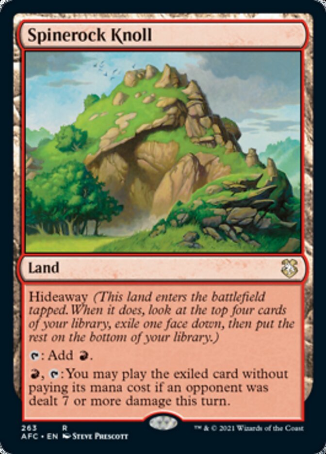 Spinerock Knoll [Dungeons & Dragons: Adventures in the Forgotten Realms Commander] | Jomio and Rueliete's Cards and Comics