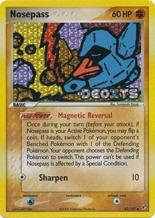 Nosepass (42/107) (Stamped) [EX: Deoxys] | Jomio and Rueliete's Cards and Comics