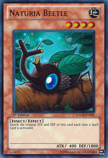 Naturia Beetle [HA02-EN001] Super Rare | Jomio and Rueliete's Cards and Comics