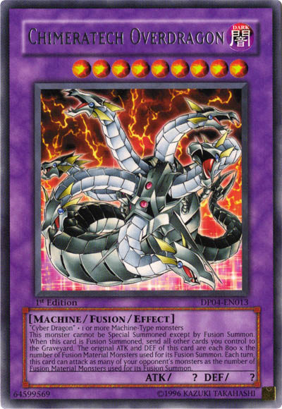 Chimeratech Overdragon [DP04-EN013] Rare | Jomio and Rueliete's Cards and Comics
