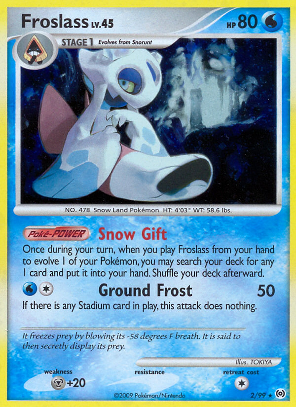 Froslass (2/99) [Platinum: Arceus] | Jomio and Rueliete's Cards and Comics
