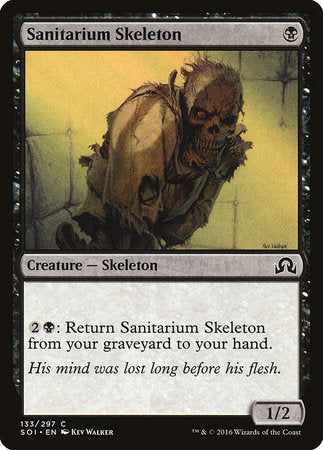 Sanitarium Skeleton [Shadows over Innistrad] | Jomio and Rueliete's Cards and Comics