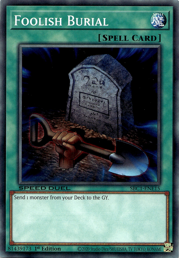 Foolish Burial [SBC1-ENE15] Common | Jomio and Rueliete's Cards and Comics