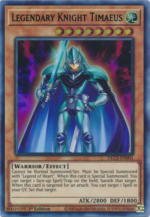 Legendary Knight Timaeus (Green) [DLCS-EN001] Ultra Rare | Jomio and Rueliete's Cards and Comics