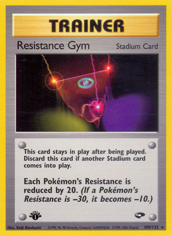 Resistance Gym (109/132) [Gym Challenge 1st Edition] | Jomio and Rueliete's Cards and Comics
