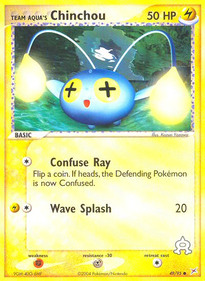 Team Aqua's Chinchou (49/95) [EX: Team Magma vs Team Aqua] | Jomio and Rueliete's Cards and Comics