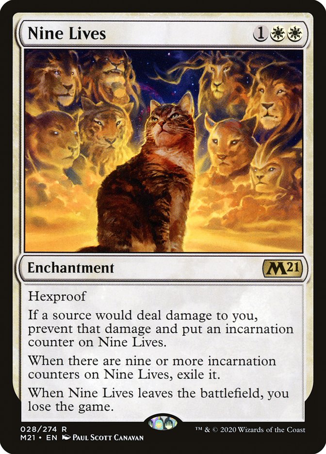 Nine Lives [Core Set 2021] | Jomio and Rueliete's Cards and Comics
