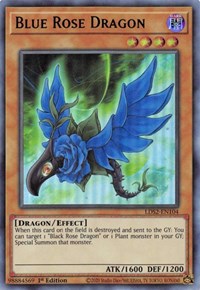 Blue Rose Dragon (Green) [LDS2-EN104] Ultra Rare | Jomio and Rueliete's Cards and Comics