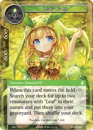 Leaf Garb (ADK-101) [Advent of the Demon King] | Jomio and Rueliete's Cards and Comics