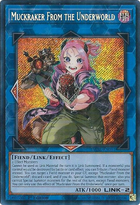 Muckraker From the Underworld [DABL-EN051] Secret Rare | Jomio and Rueliete's Cards and Comics