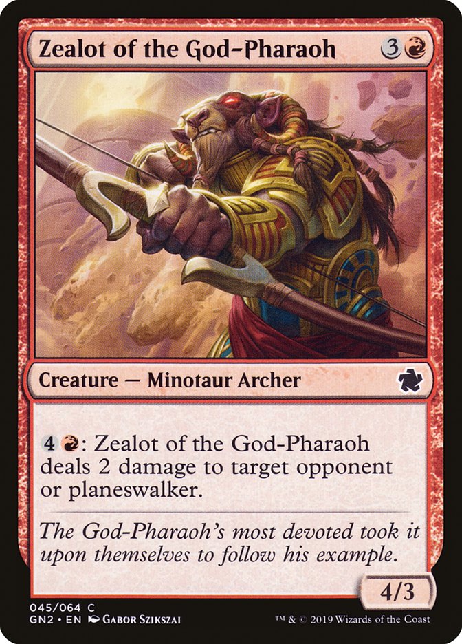 Zealot of the God-Pharaoh [Game Night 2019] | Jomio and Rueliete's Cards and Comics