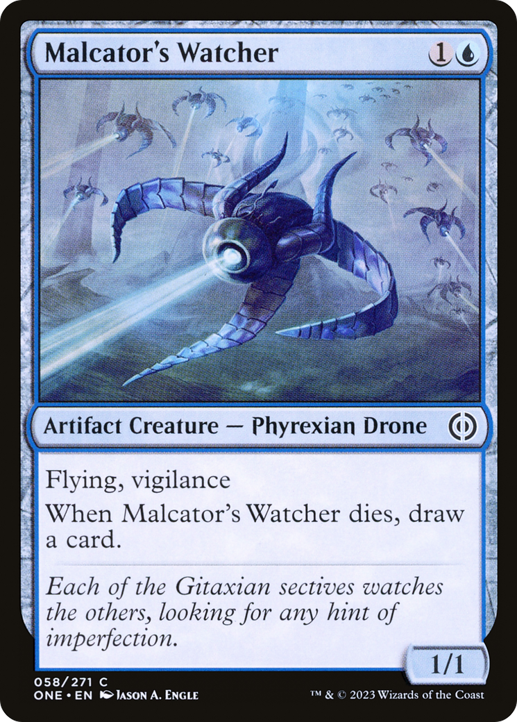 Malcator's Watcher [Phyrexia: All Will Be One] | Jomio and Rueliete's Cards and Comics