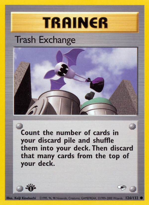 Trash Exchange (126/132) [Gym Heroes 1st Edition] | Jomio and Rueliete's Cards and Comics