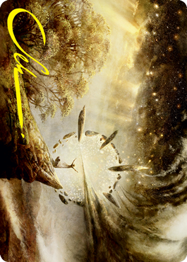 Harness Infinity Art Card (Gold-Stamped Signature) [Strixhaven: School of Mages Art Series] | Jomio and Rueliete's Cards and Comics