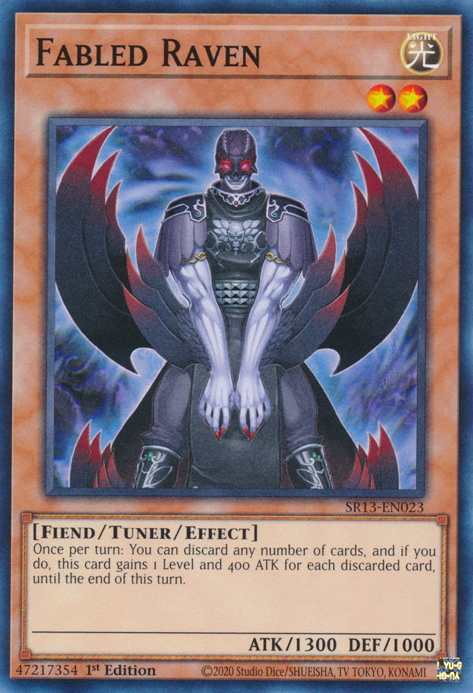 Fabled Raven [SR13-EN023] Common | Jomio and Rueliete's Cards and Comics