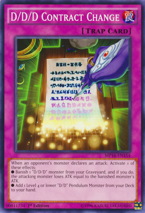 D/D/D Contract Change [MP16-EN154] Common | Jomio and Rueliete's Cards and Comics