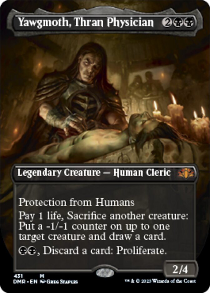 Yawgmoth, Thran Physician (Borderless Alternate Art) [Dominaria Remastered] | Jomio and Rueliete's Cards and Comics