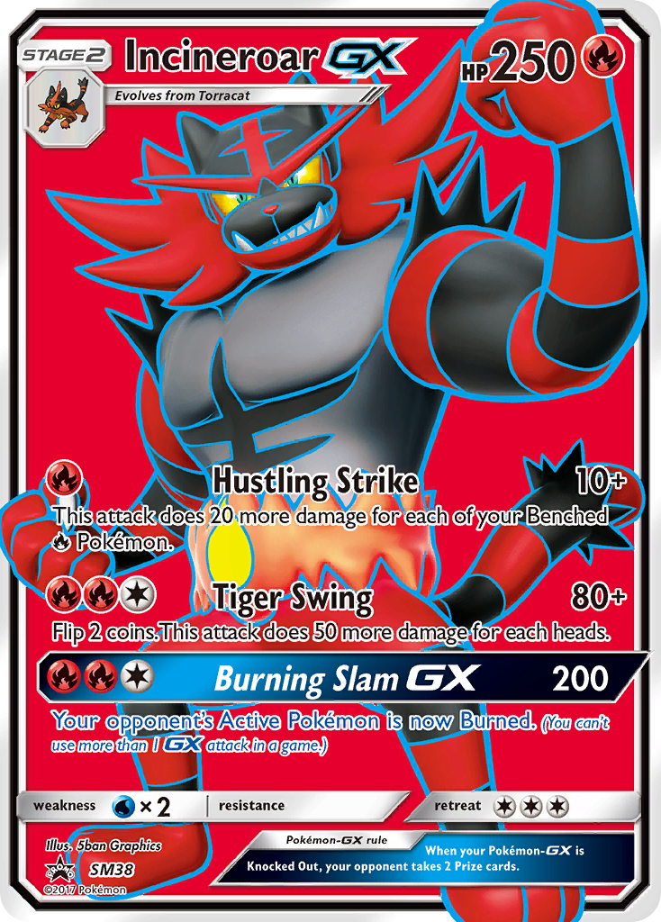 Incineroar GX (SM38) [Sun & Moon: Black Star Promos] | Jomio and Rueliete's Cards and Comics