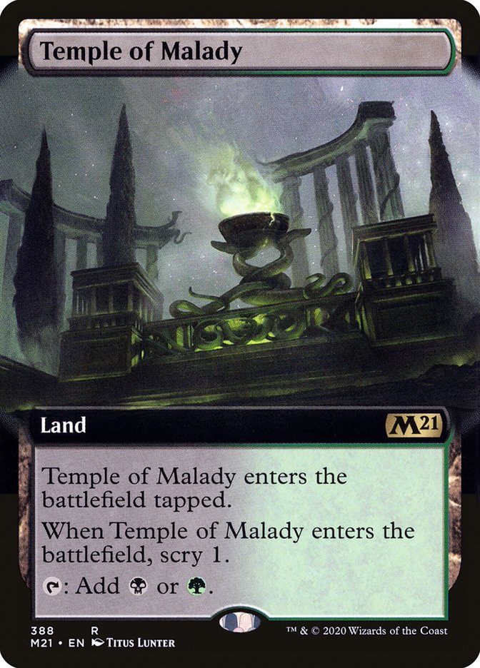 Temple of Malady (Extended Art) [Core Set 2021] | Jomio and Rueliete's Cards and Comics