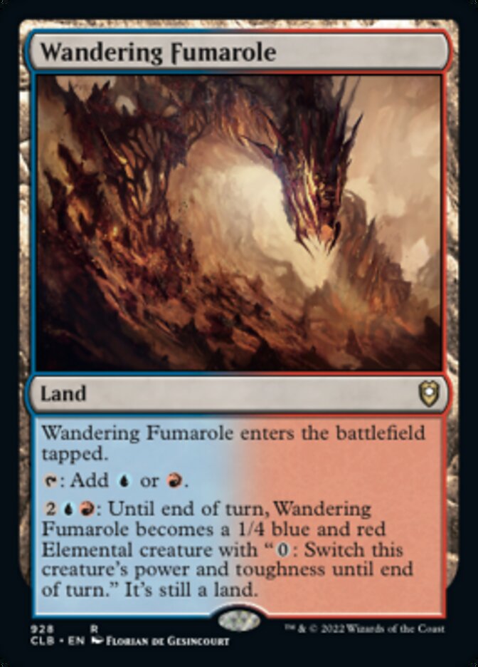 Wandering Fumarole [Commander Legends: Battle for Baldur's Gate] | Jomio and Rueliete's Cards and Comics
