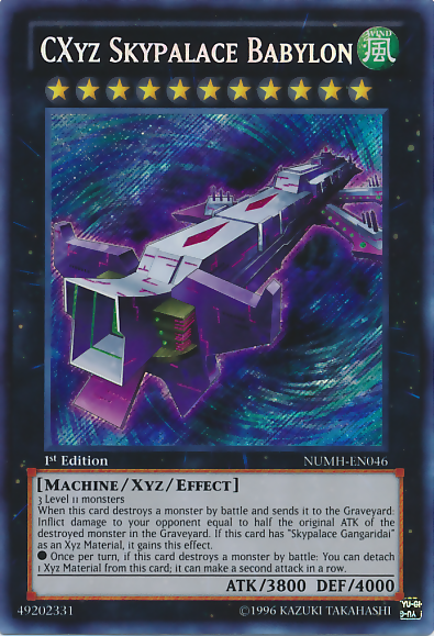 CXyz Skypalace Babylon [NUMH-EN046] Secret Rare | Jomio and Rueliete's Cards and Comics