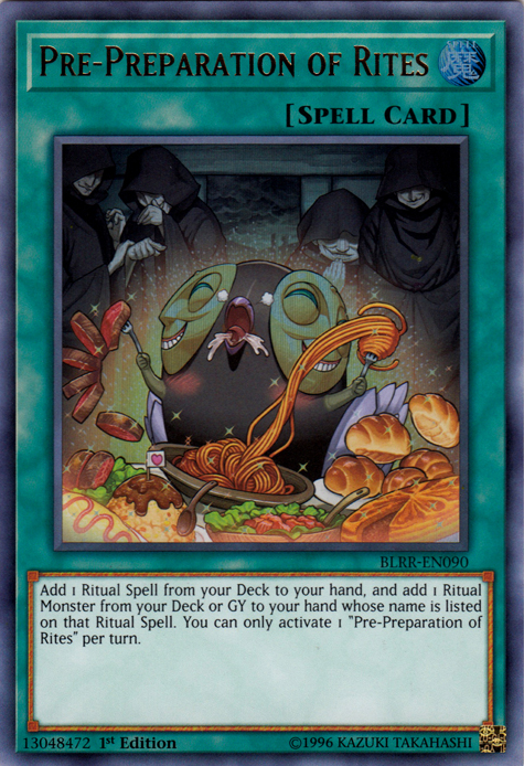 Pre-Preparation of Rites [BLRR-EN090] Ultra Rare | Jomio and Rueliete's Cards and Comics