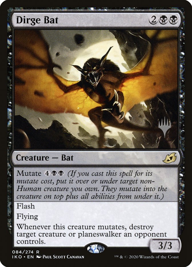 Dirge Bat (Promo Pack) [Ikoria: Lair of Behemoths Promos] | Jomio and Rueliete's Cards and Comics